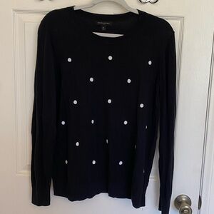 Banana Republic Crew Neck Polka Dot Sweater